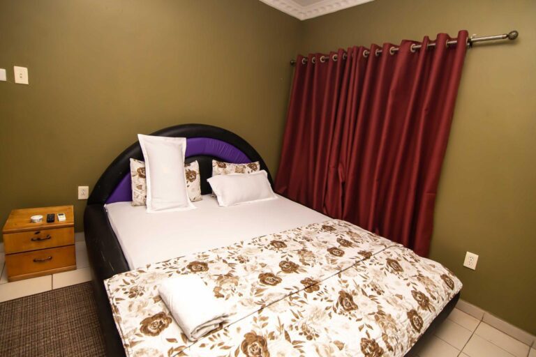Luxury hotel room at Queen Plaza Hotel in Accra Ghana
